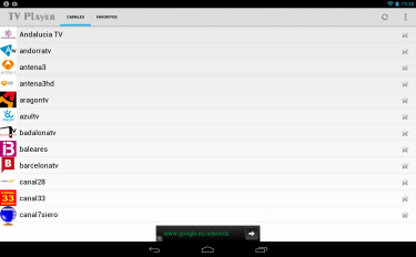 screenshoot for TV Player for Android