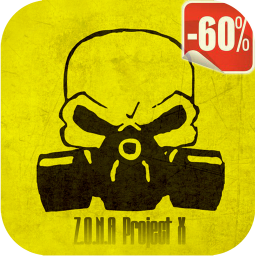 logo for Z.O.N.A Project X - Post-apocalyptic shooter.