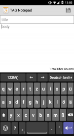 screenshoot for German for AnySoftKeyboard