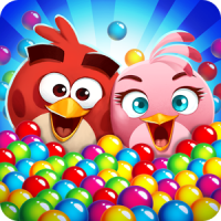 logo for Angry Birds POP Bubble Shooter Unlimited Money Unlocked