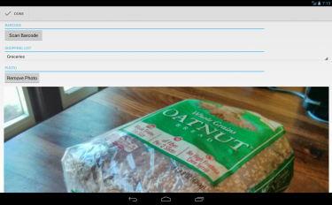 screenshoot for OurGroceries Key