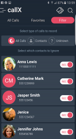 screenshoot for Call Recorder - Automatic Call Recorder - callX