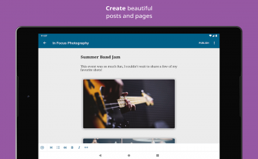 screenshoot for WordPress