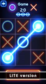 screenshoot for Tic Tac Toe glow - Free Puzzle Game