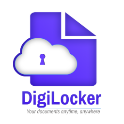 logo for DigiLocker  -  a simple and secure document wallet