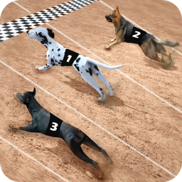 logo for Real Dog Racing Games: Racing Dog Simulator