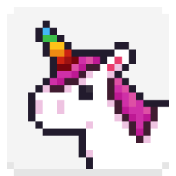 logo for UNICORN - Color by Number Pixel Art Game