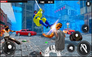 screenshoot for Frog Rope Ninja Hero : Ninja Hero Gangster Fight