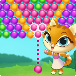 logo for Kitty Pop Bubble Shooter