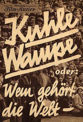 poster for Kuhle Wampe or Who Owns the World? 1932