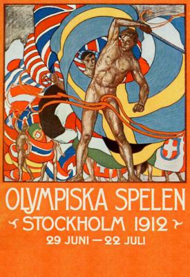poster for The Games of the V Olympiad Stockholm, 1912 2017